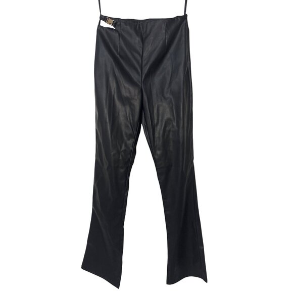 superdown Kaitlyn Faux Leather Pant in Black X-Small New Womens Vegan Trousers - Picture 5 of 9